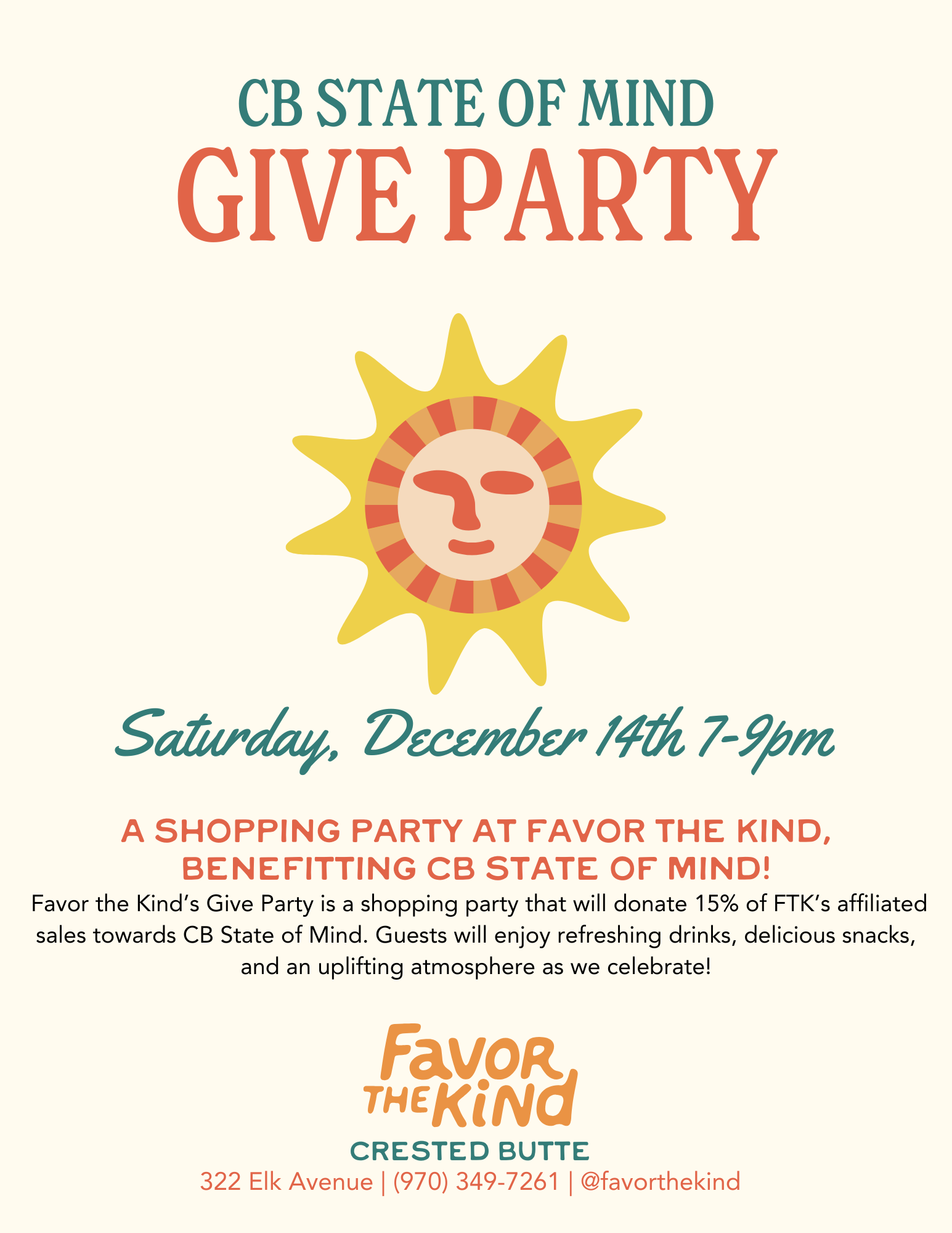 Favor the Kind Give Party