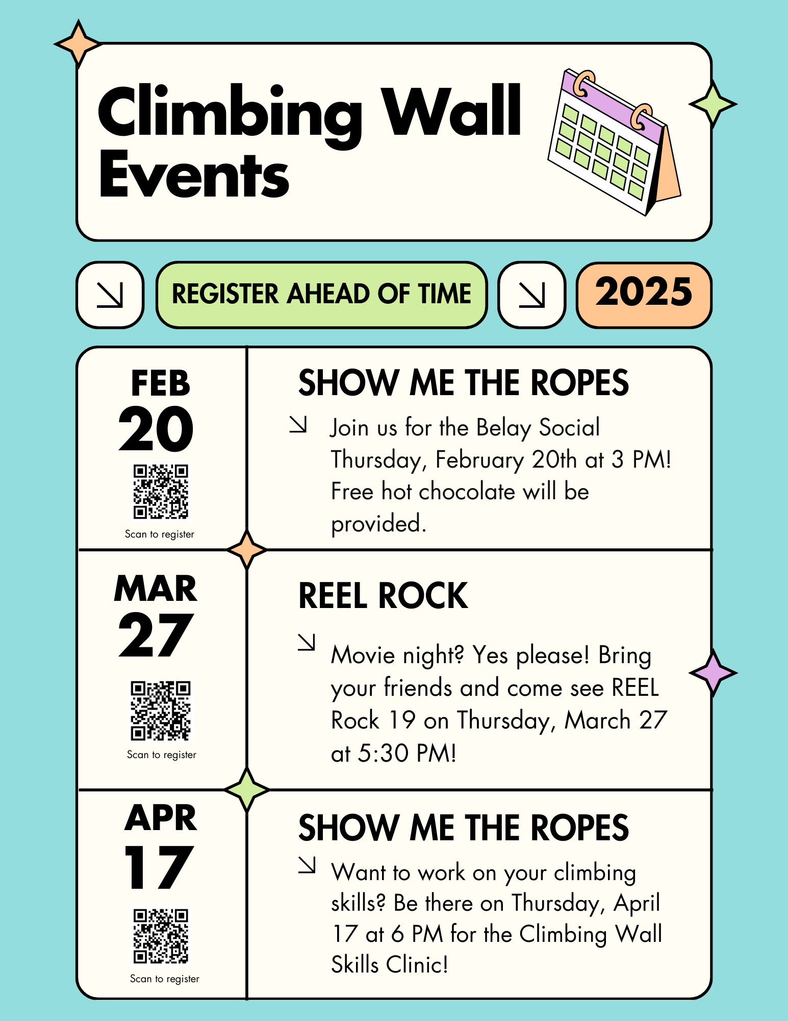 WCU Mountaineer Fieldhouse - Free Climbing Nights